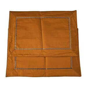 Pier 1 Imports (2) Placemats Adobe Gold Brocade‎ NEW 13” X 19”